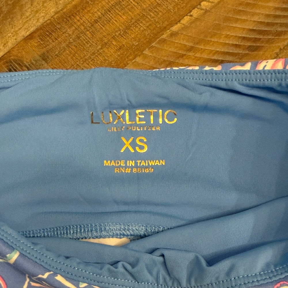 Lilly Pulitzer Luxletic Floral Blue Leggings - Picture 4 of 5